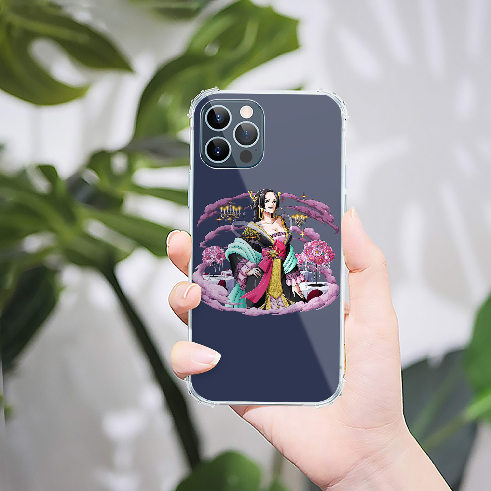 （画像用） ワンピース ボア・ハンコック ONE PIECE Boa·Hancock 【iPhone 12シリーズ対応】透明スマホケース（クリアソフトケース）